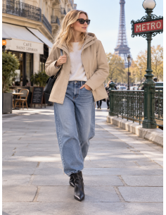 Parka Femme Courte Déperlante Louise | Matière Noble