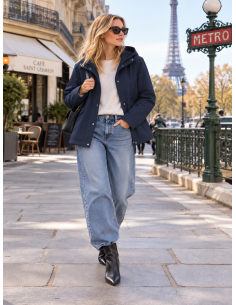 Parka Femme Courte Déperlante Louise | Matière Noble