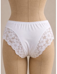 Culotte dentelle blanche Bérénice, divers coloris - Matière noble 2
