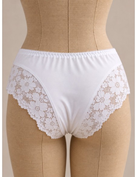 Culotte dentelle blanche Bérénice, divers coloris - Matière noble