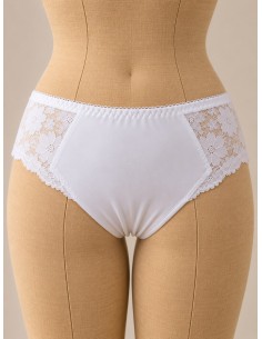 Culotte dentelle blanche Bérénice, divers coloris - Matière noble