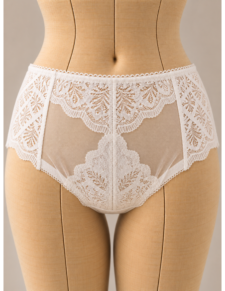 Culotte haute dentelle Bérénice, divers coloris - Matière noble