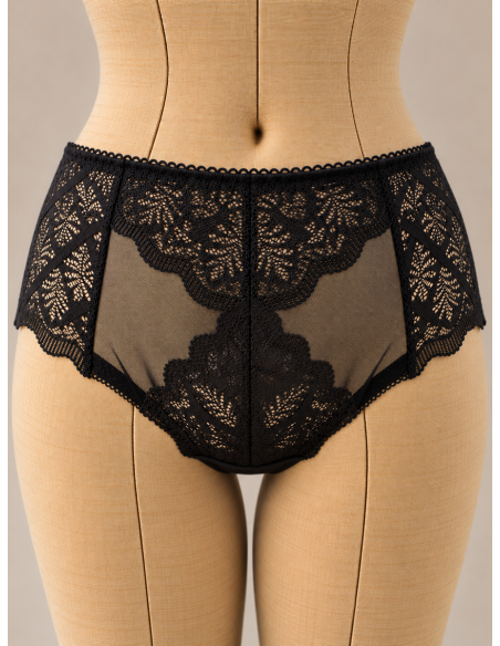 Culotte haute dentelle Bérénice, divers coloris - Matière noble