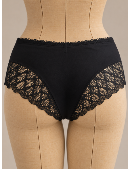 Culotte haute dentelle Bérénice, divers coloris - Matière noble
