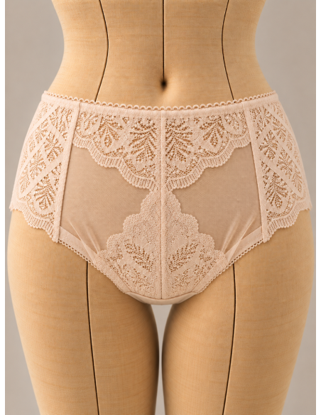 Culotte haute dentelle Bérénice, divers coloris - Matière noble