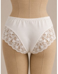 Culotte femme dentelle ivoire Minelli | Matière Noble 2
