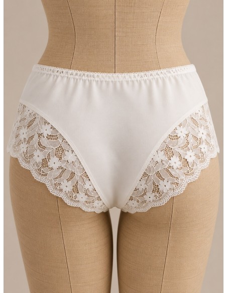 Culotte femme dentelle ivoire Minelli | Matière Noble