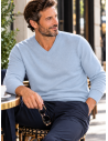 Pull Homme Col V Laine et Cachemire | Matière Noble