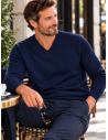 Pull Homme Col V Laine et Cachemire | Matière Noble