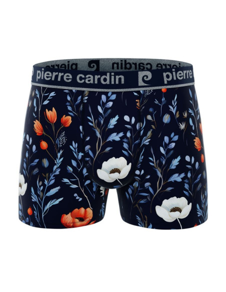 Boxer P. CARDIN, motif fleurs, divers coloris, vendu à l'unité - Matière noble
