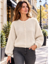 Gilet manches longues kid mohair, divers coloris- Matière noble