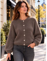 Gilet manches longues kid mohair, divers coloris- Matière noble