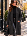Gilet long en mohair femme Bellerina  - Matière noble