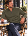 Pull Homme Col zippé Laine/Cachemire, divers coloris | Matière Noble