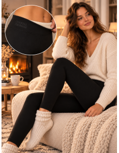 Legging polaire femme chaud fourré CHANTAL THOMASS - Matère Noble