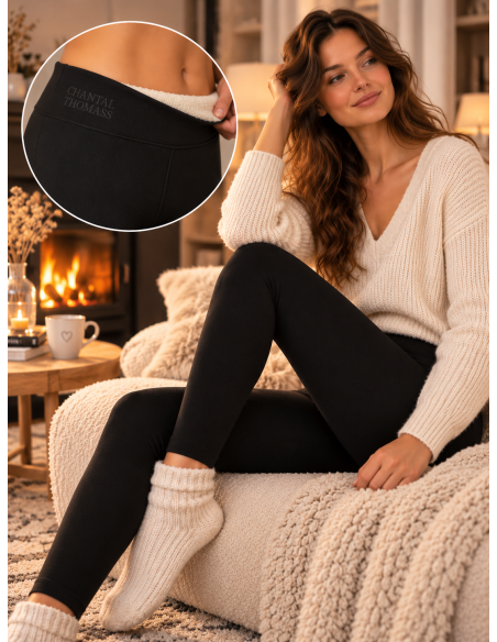 Legging polaire femme chaud fourré CHANTAL THOMASS - Matère Noble