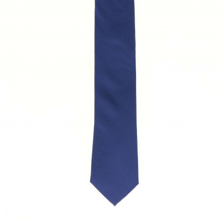 Cravate CAFE COTON Bleu Roy DURHAM 4 - 100% Soie