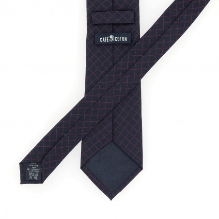 CRAVATE CAFE COTON  BLEU YORK 2