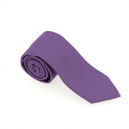 CRAVATE SOIE CAFE COTON VIOLET DURHAM 14.90€ -Matière noble