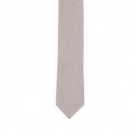 CRAVATE FACONNABLE GRIS PERLE 2