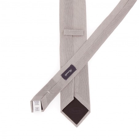 CRAVATE FACONNABLE GRIS PERLE 2