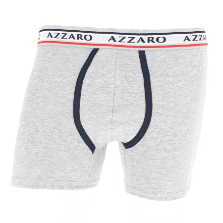 caleçon homme pas cher Boxers AZZARO Coton stretch, noir, blanc, gris, rouge ou marine,  ceinture élastique matiere-noble 2