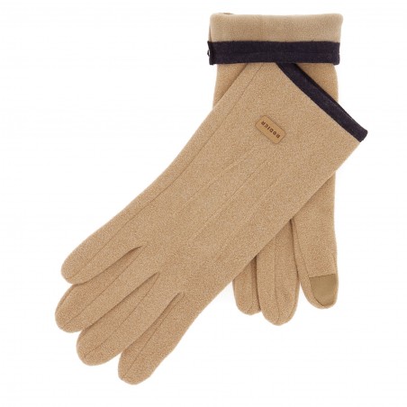 Gants  femme beige RODIER finition velours, six coloris 9.90€ Matière noble
