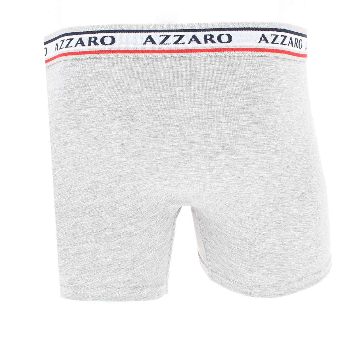 caleçon homme pas cher Boxers AZZARO Coton stretch, noir, blanc, gris, rouge ou marine,  ceinture élastique matiere-noble