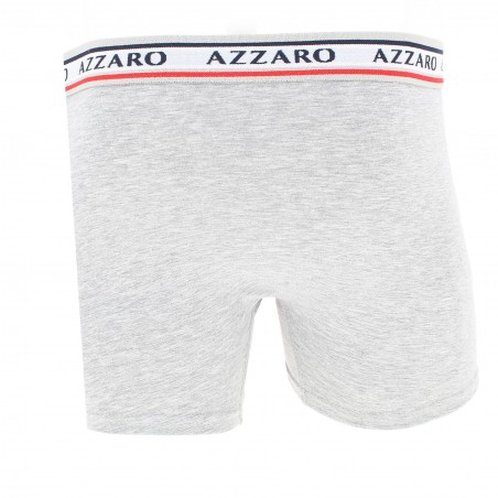 caleçon homme pas cher Boxers AZZARO Coton stretch, noir, blanc, gris, rouge ou marine,  ceinture élastique matiere-noble