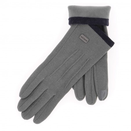Gants femme gris RODIER finition velours, en six coloris 9.90€