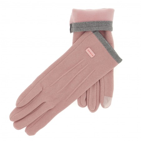 Gants femme rose RODIER finition velours. six coloris 9.90€ - Matière noble