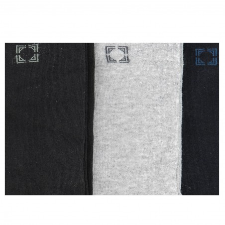 Chaussettes mi- hautes noir pour homme, AZZARO