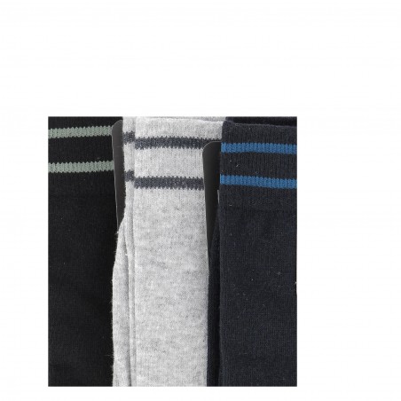 Chaussettes mi- hautes noir pour homme, AZZARO