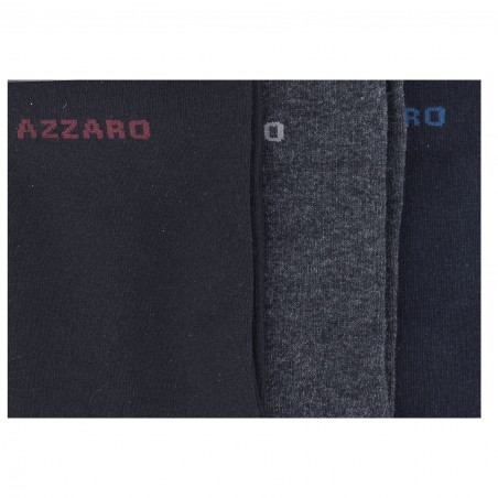 Chaussettes mi- hautes anthracite pour homme, AZZARO