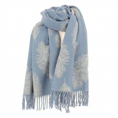 Echarpe RODIER "toucher cachemire", coloris bleu - Matière noble 19.90€