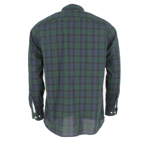 Chemise Tommy Hilfiger carreaux vert/marine - Matière noble 39.90€