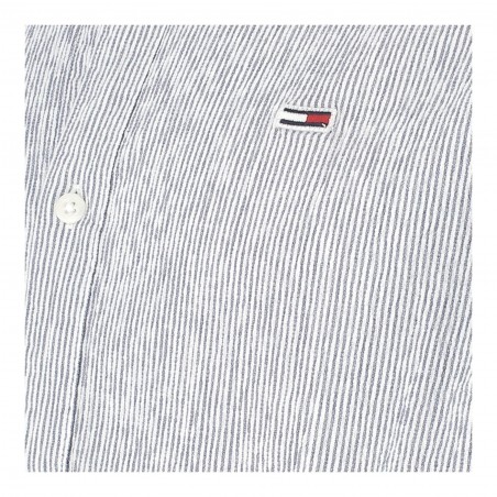 CHEMISE TOMMY HILFIGER COTON STRETCH THFLEX RAYES MARINE