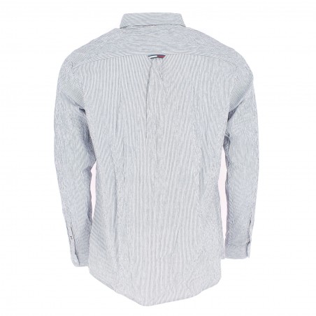 CHEMISE TOMMY HILFIGER COTON STRETCH THFLEX RAYES MARINE