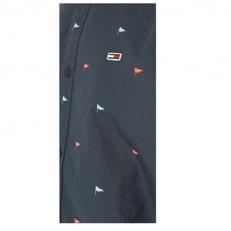CHEMISE TOMMY HILFIGER BLEUE PAS CHERE - MATIERE-NOBLE
