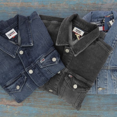 VESTE HOMME  JEAN TOMMY JEANS NOIR DENIM