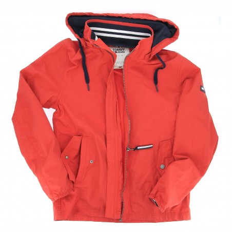 Veste homme Tommy Jeans TJM rouge pas chère - Matière-noble
