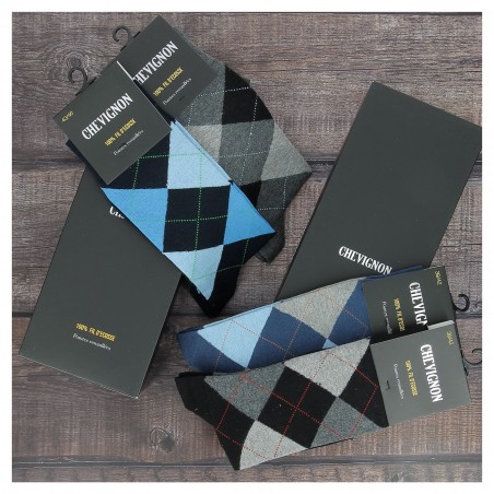 Chaussettes 100%fil d'Ecosse CHEVIGNON -Matière-noble 3.50€