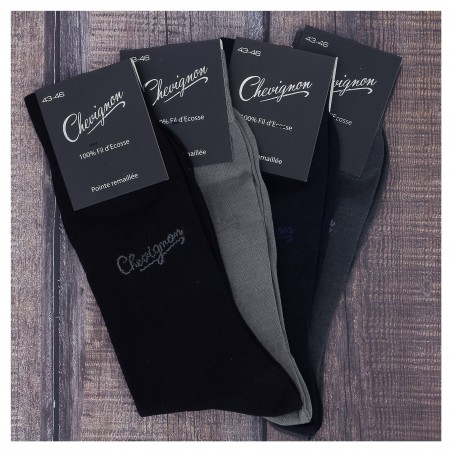 Chaussettes CHEVIGNON fil d'Ecosse divers coloris- Matière noble 3.50€