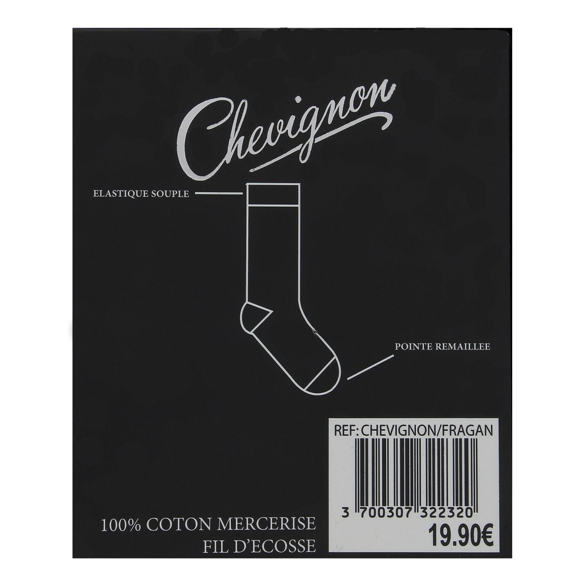 Chaussettes CHEVIGNON fil d'Ecosse divers coloris- Matière noble 3.50€