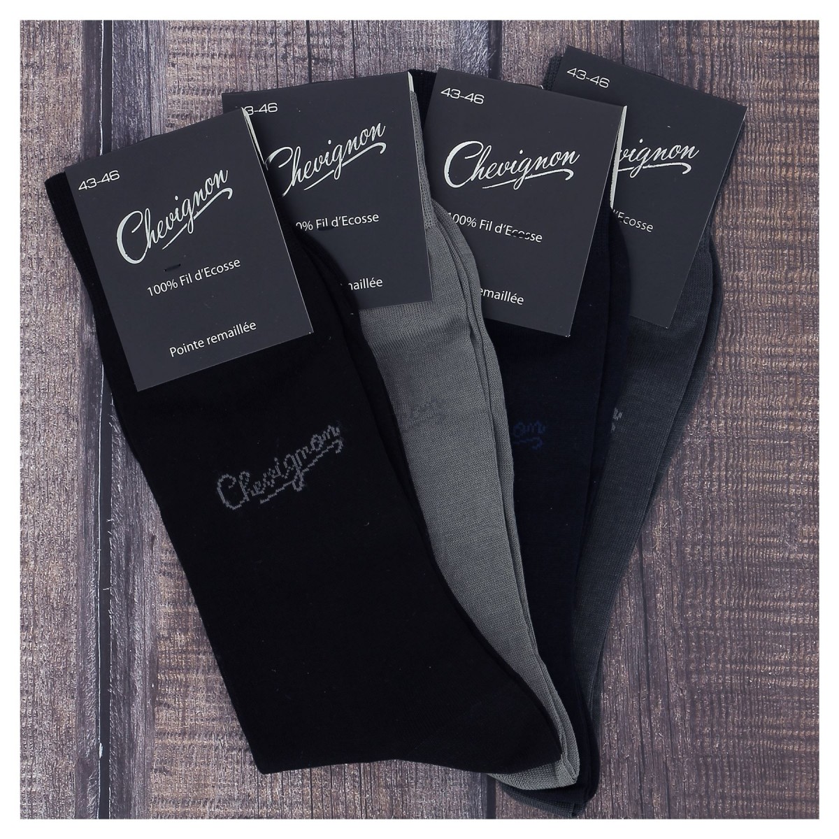 Chaussettes CHEVIGNON fil d'Ecosse divers coloris- Matière noble 3.50€
