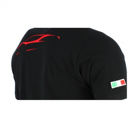 Tee S classique SCUDERIA FERRARI 458 ITALIA, jaune rouge, logo Ferrari
