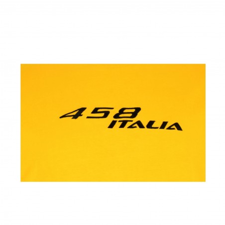 Tee S classique SCUDERIA FERRARI 458 ITALIA, jaune rouge, logo Ferrari