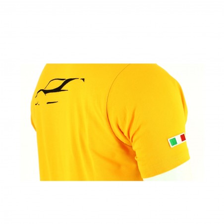Tee S classique SCUDERIA FERRARI 458 ITALIA, jaune rouge, logo Ferrari