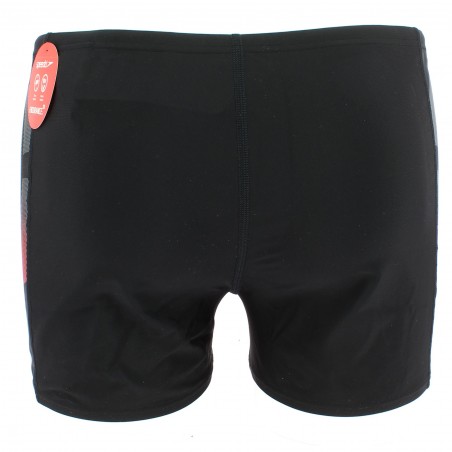 BOXER SHORT DE BAIN SPEEDO-MATIERE-NOBLE-ROUGE FLUO