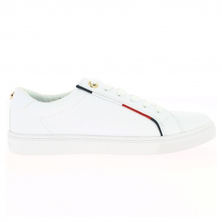 BASKET FEMME TOMMY SIGNATURE BLANCHE-MATIERE NOBLE- 59€